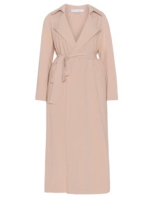 Hayley Hasselhoff for Elvi Belted crepe coat  Pink