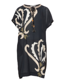 Mat Long printed tunic Black / Multicolour