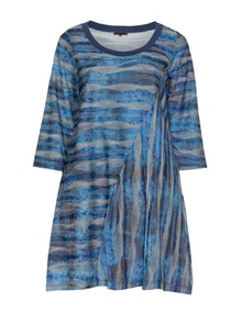 Exelle Wave stripe tunic Blue