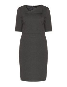 Manon Baptiste Ponte jersey shift dress Grey / Mottled