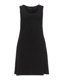 Boris A-line jersey dress  Black / White