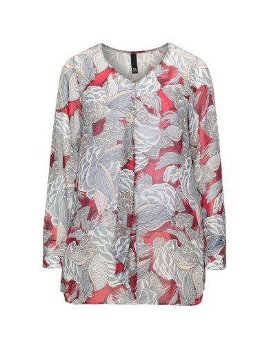 Printed chiffon ruffle blouse by
Manon Baptiste