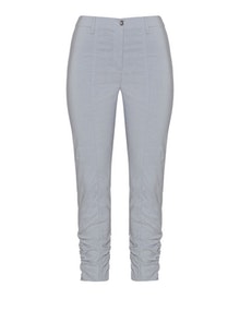 Jennifer Bryde Gathered cropped trousers Silver