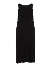 Jo and Julia Ruffled jersey maxi dress Black