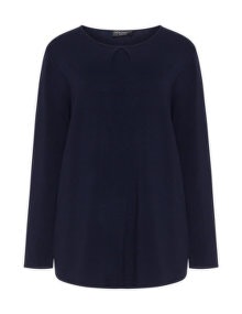 Via Appia Due Fine knit jumper Dark-Blue