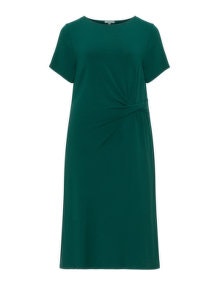 Ten 21 Knot detail jersey dress Dark-Green