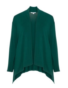 Ten 21 Waterfall jersey cardigan Dark-Green