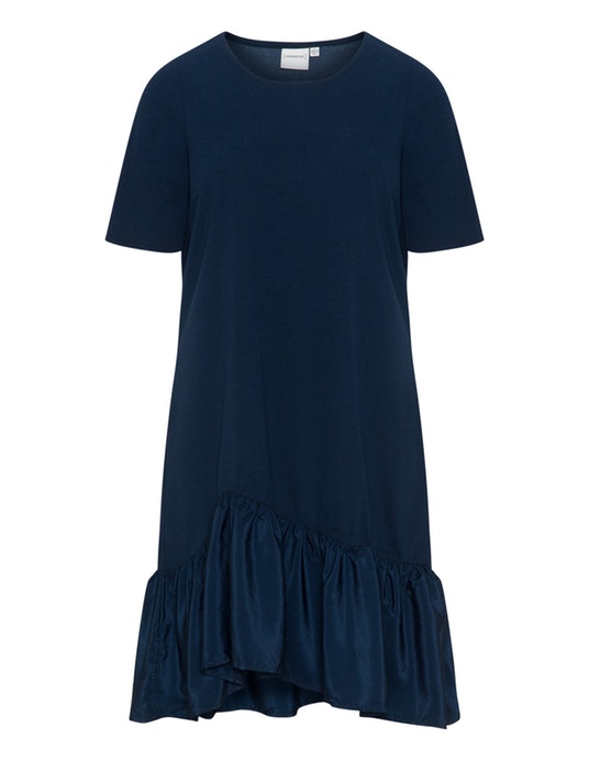 Junarose Gathered hem dress Blue