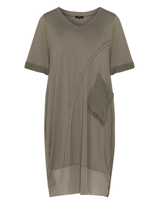 Vento Maro Pocket detail dres Khaki-Green