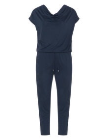 Via Appia Due Cowl neck jumpsuit Blue